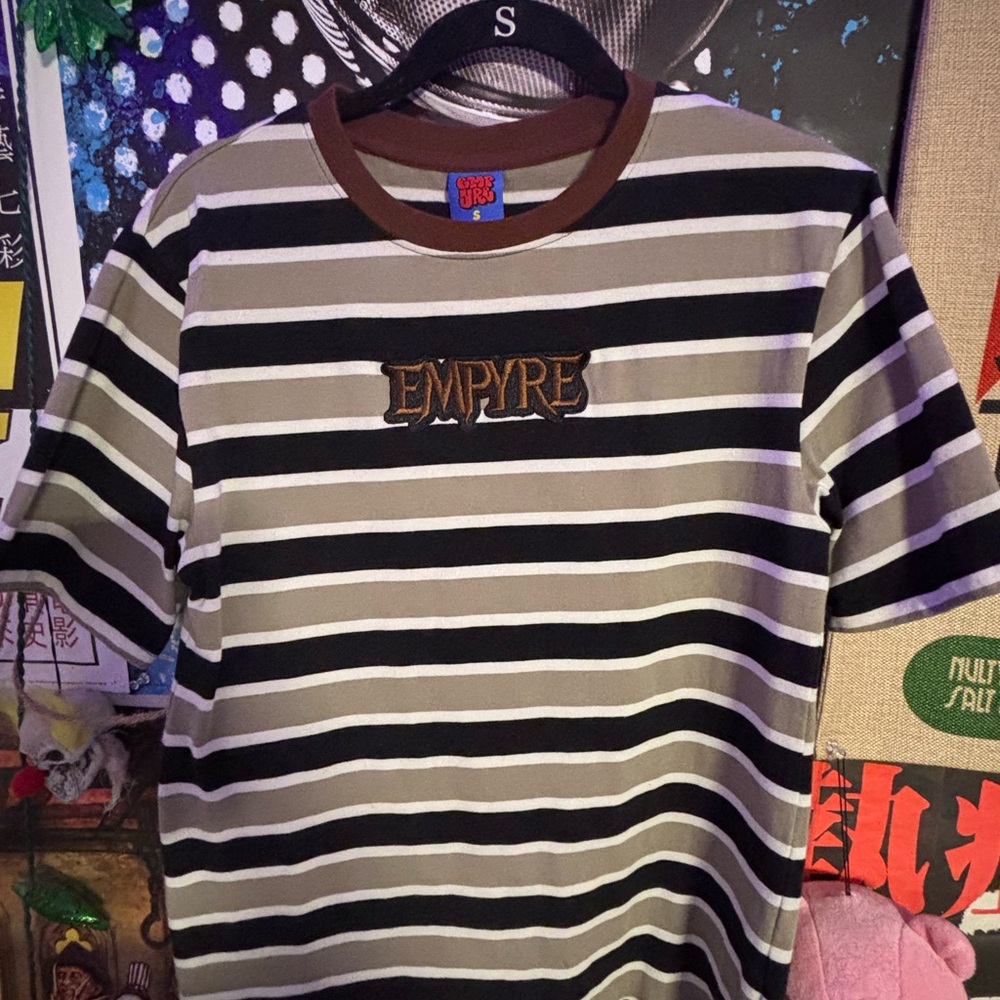 Striped Empyre Logo T-Shirt